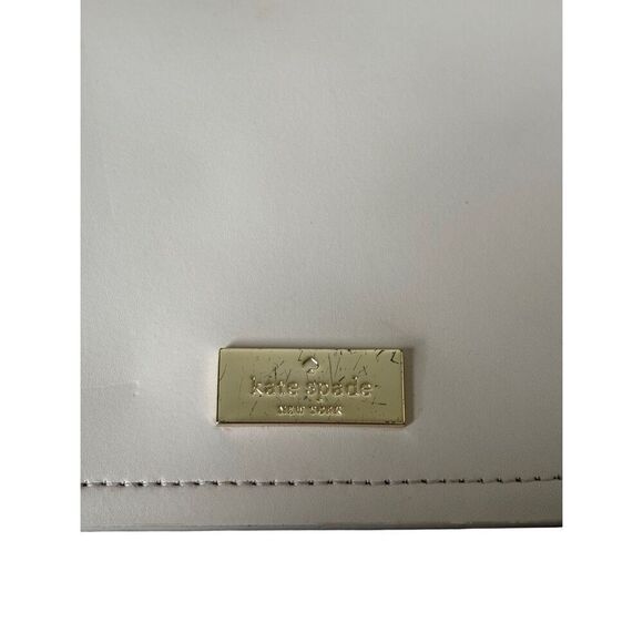 Kate Spade New York Cream Leather Flap Closure Small Crossbody Bag - Picture 6 of 13